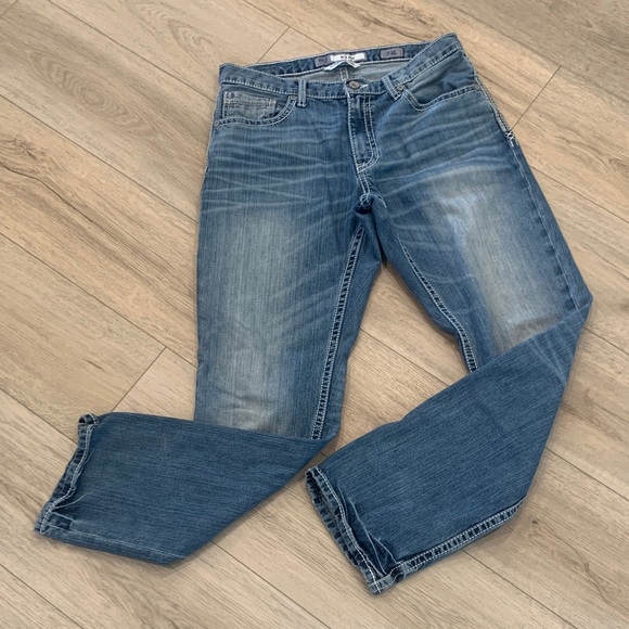 BKE Denim RYAN Straight Leg 33L Jeans - Picture 1 of 9